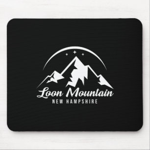 Loon Mountain New Hampshire Ski Resort Skiing Snow Mouse Mat