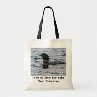 Loon on Great East Lake New Hampshire Tote Bag