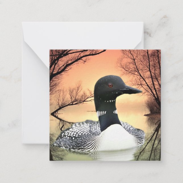 Loon Reflections Card (Front)