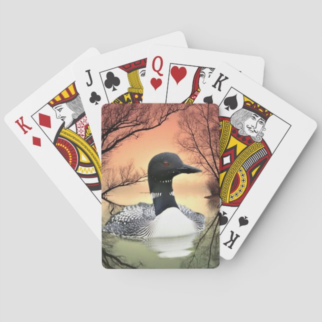 Loon Reflections Playing Cards (Back)