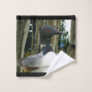 Loon Reflections Wash Cloth