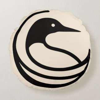 Loon Round Cushion