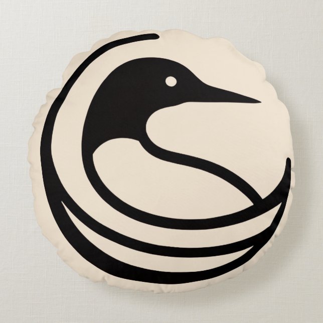 Loon Round Cushion (Front)