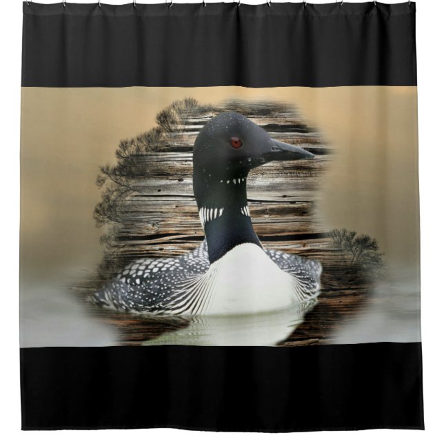 Loon Shower Curtain (Front)