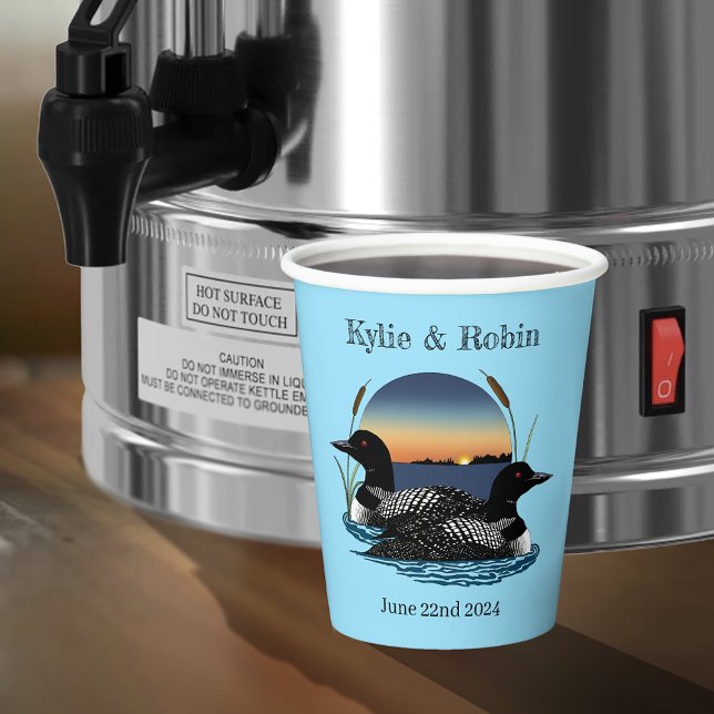 Loon sSunset Blue Paper Cups (Creator Uploaded)