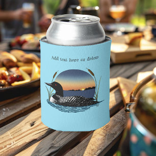 Loon Sunset Blue Can Cooler