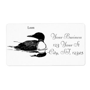 Loon Swimming Bird Art Thunder_Cove