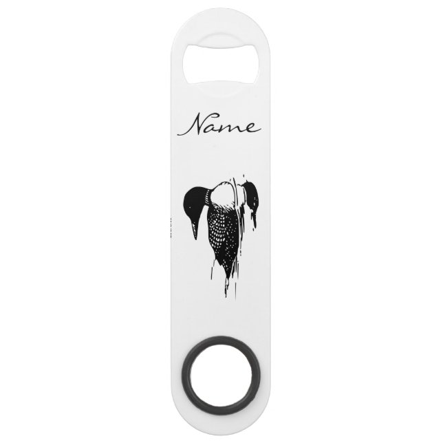 Loon Swimming Bird Art Thunder_Cove (Front)