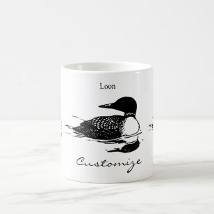 Loon Swimming Bird Art Thunder_Cove Coffee Mug