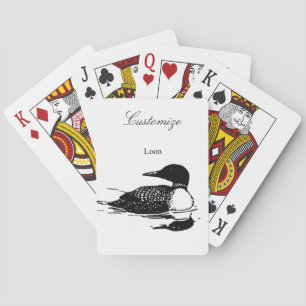 Loon Swimming Bird Art Thunder_Cove Playing Cards