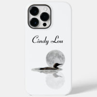 Loon Swims In The Moonlight iPhone / iPad case