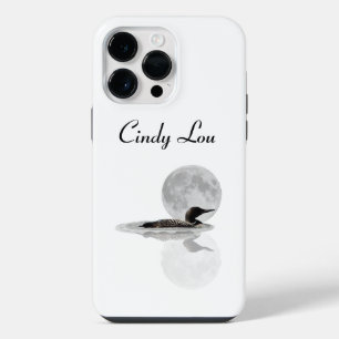 Loon Swims In The Moonlight iPhone / iPad case