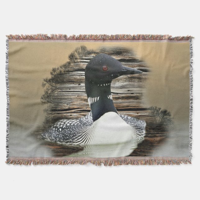 Loon Throw Blanket (Front)
