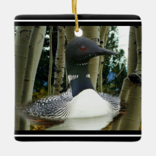 Loon Wilderness Ceramic Ornament