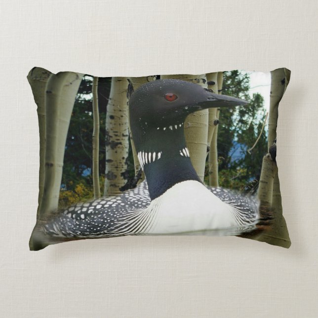 Loon Wilderness Decorative Cushion (Front)