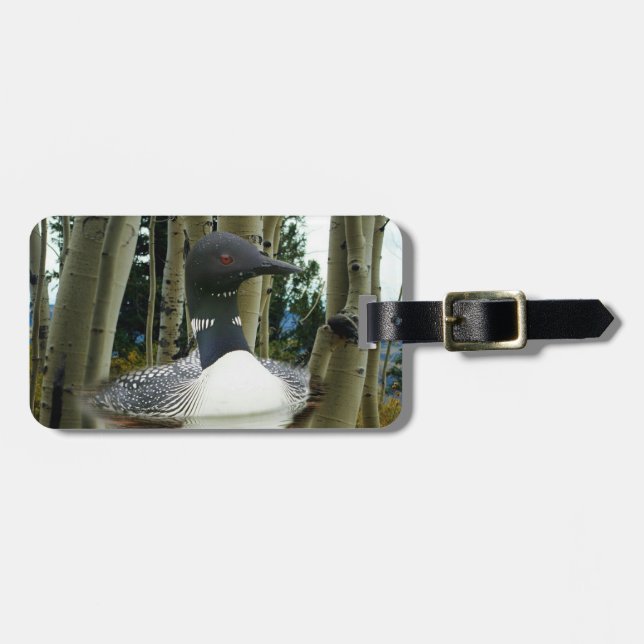 Loon Wilderness Luggage Tag (Front Horizontal)