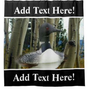 Loon Wilderness Shower Curtain