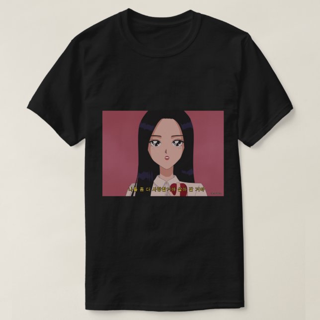 LOONA Olivia Hye - Egoist 90's anime Sticker.png T-Shirt (Design Front)