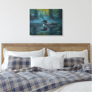 Loonell - Loon Duck Canvas Print