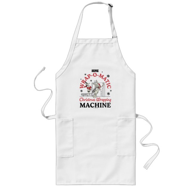 LOONEY TUNES™ | ACME Wrap-O-Matic Wrapping Machine Long Apron (Front)