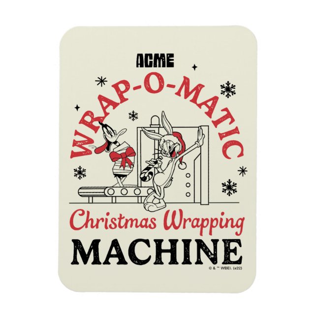 LOONEY TUNES™ | ACME Wrap-O-Matic Wrapping Machine Magnet (Vertical)