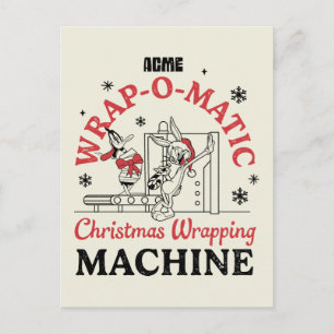 LOONEY TUNES™ ACME Wrap-O-Matic Wrapping Machine Postcard