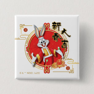 LOONEY TUNES™ BUGS BUNNY™ Spring Fortune 15 Cm Square Badge