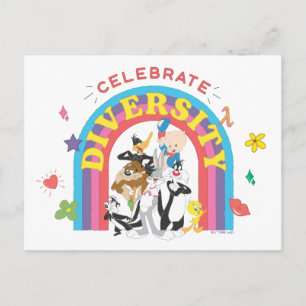 LOONEY TUNES™ - Celebrate Diversity Pride Rainbow Postcard