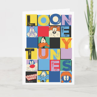 LOONEY TUNES™ Character Chequered Blocks Card