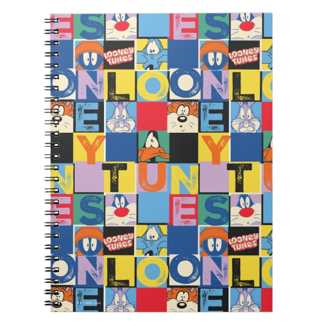 LOONEY TUNES™ Character Chequered Blocks Notebook (Front)