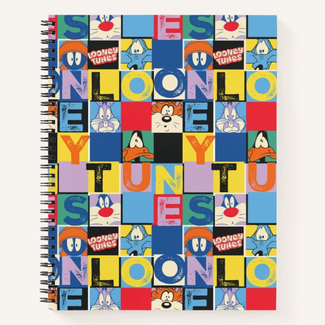 LOONEY TUNES™ Character Chequered Blocks Notebook (Front)
