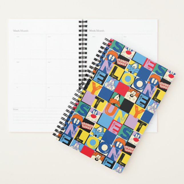 LOONEY TUNES™ Character Chequered Blocks Planner (Display)