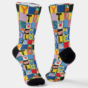 LOONEY TUNES™ Character Chequered Blocks Socks
