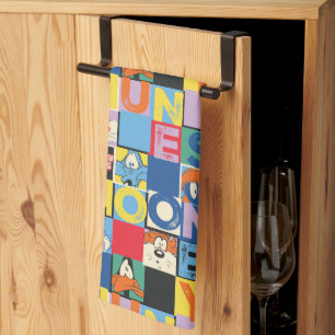 LOONEY TUNES™ Character Chequered Blocks Tea Towel