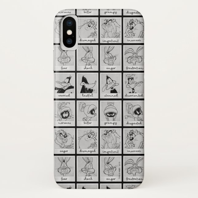 LOONEY TUNES™ Character Emotion Chart Case-Mate iPhone Case (Back)