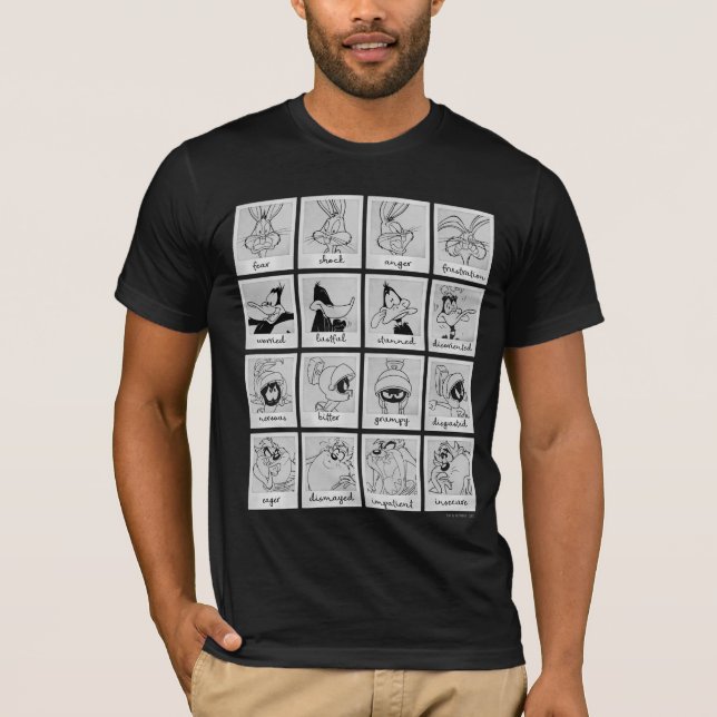LOONEY TUNES™ Character Emotion Chart T-Shirt (Front)