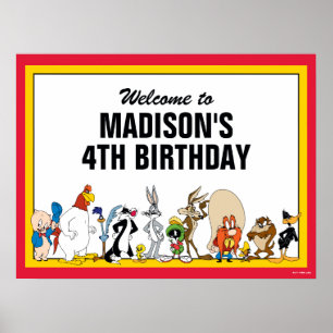 LOONEY TUNES™ Character Group   Birthday Sign