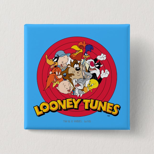 LOONEY TUNES™ Character Logo 15 Cm Square Badge (Front)
