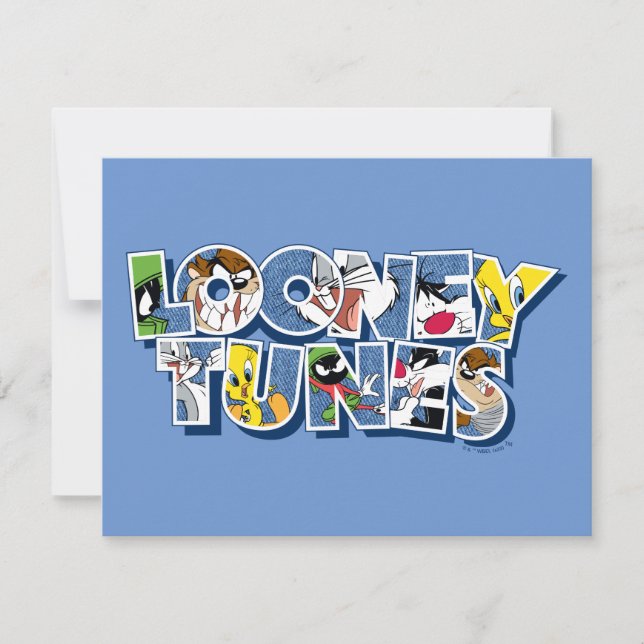 LOONEY TUNES™ Characters in Lettering Card (Front)