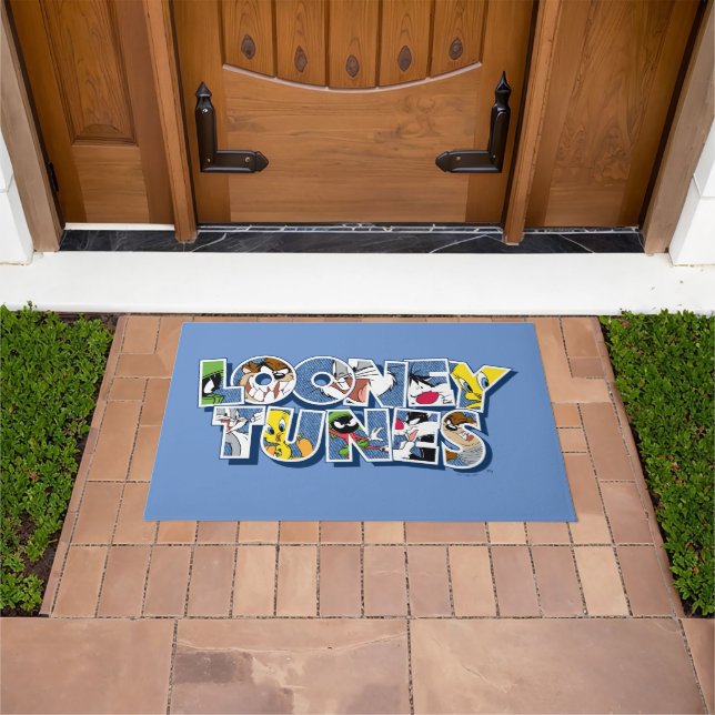 LOONEY TUNES™ Characters in Lettering Doormat (Outdoor)