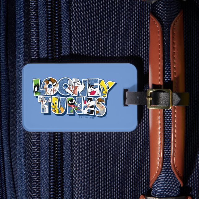 LOONEY TUNES™ Characters in Lettering Luggage Tag (Front Insitu 4)