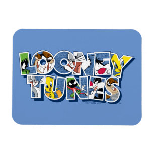 LOONEY TUNES™ Characters in Lettering Magnet