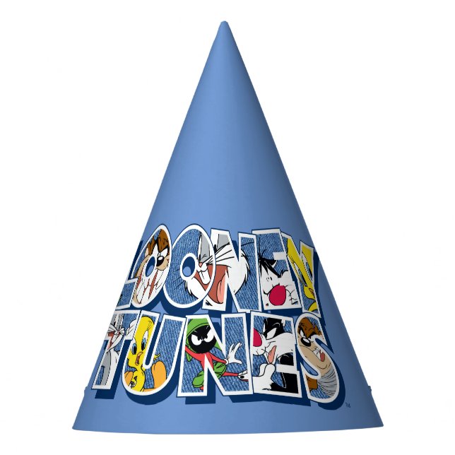 LOONEY TUNES™ Characters in Lettering Party Hat (Front)