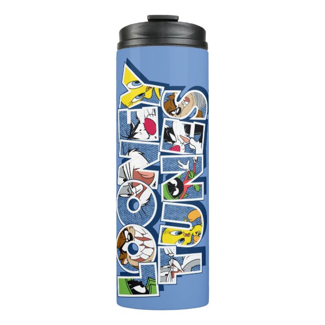 LOONEY TUNES™ Characters in Lettering Thermal Tumbler (Front)