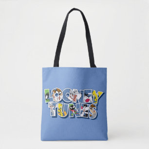 LOONEY TUNES™ Characters in Lettering Tote Bag