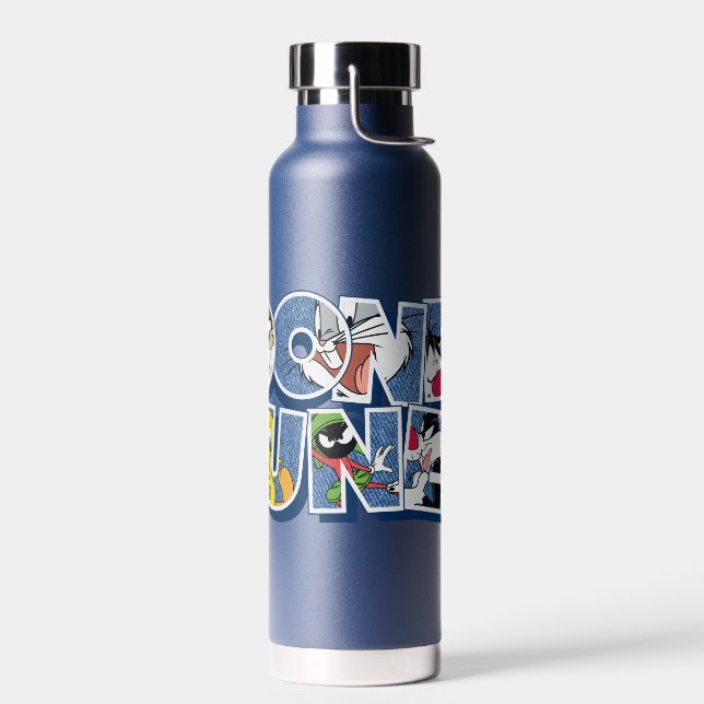 LOONEY TUNES™ Characters in Lettering Water Bottle (Left)