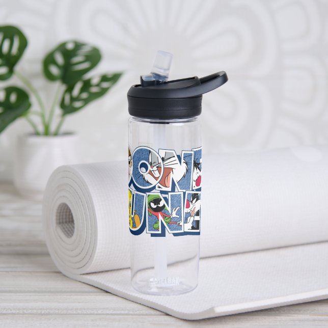 LOONEY TUNES™ Characters in Lettering Water Bottle (Yoga)