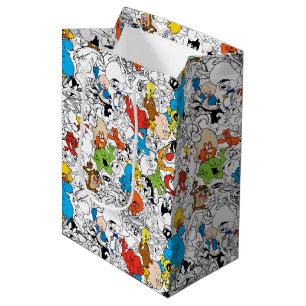 LOONEY TUNES™ Color Pop Pattern Medium Gift Bag
