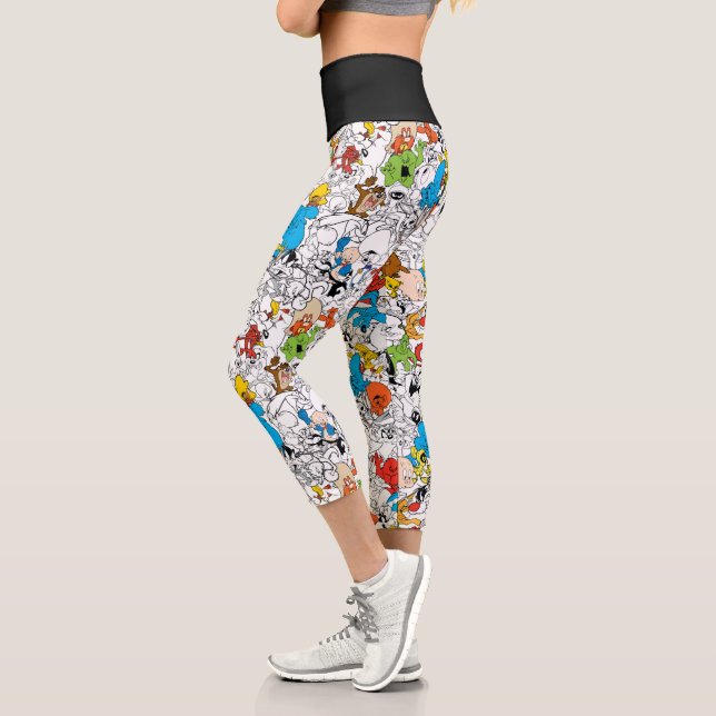 LOONEY TUNES™ Colour Pop Pattern Capri Leggings (Left)