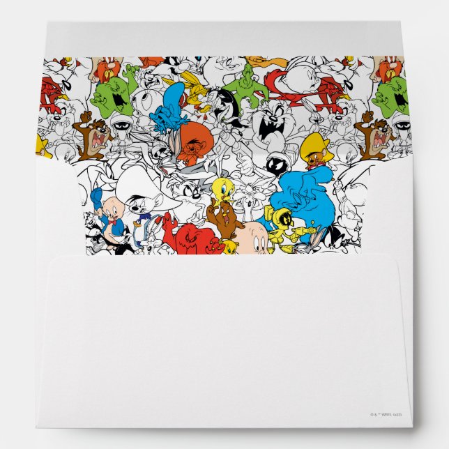 LOONEY TUNES™ Colour Pop Pattern Envelope (Back (Bottom))